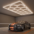 LED Stropní svítidlo HEXAGON LED/696W/85-265V 4000K 484x243 cm CRI 90 IP44 bílá