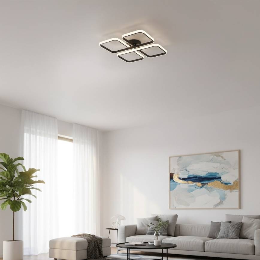 LED Stropní svítidlo HIDALGO LED/40W/230V černá