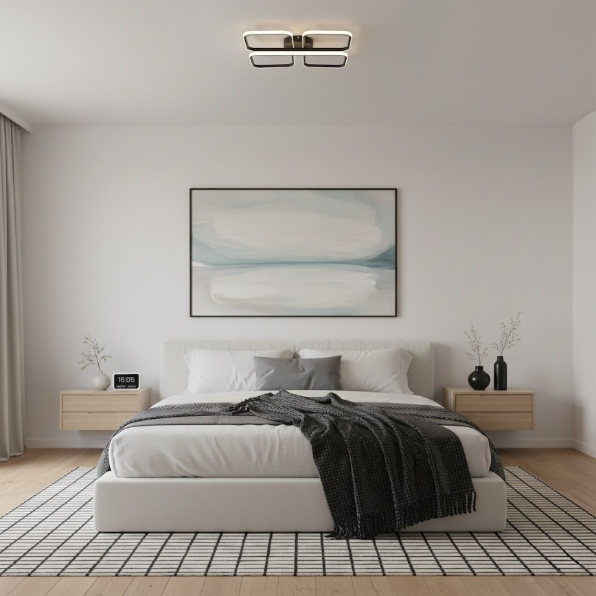 LED Stropní svítidlo HIDALGO LED/40W/230V černá