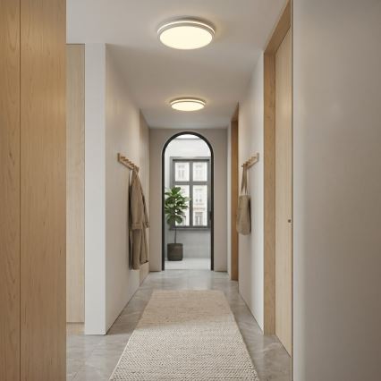 LED Stropní svítidlo HUGO LED/12/18/24W/230V 3000/4000/6500K pr. 30 cm IP54 bílá
