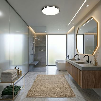 LED Stropní svítidlo HUGO LED/21/32/42W/230V 3000/4000/6500K pr. 45 cm IP54 černá