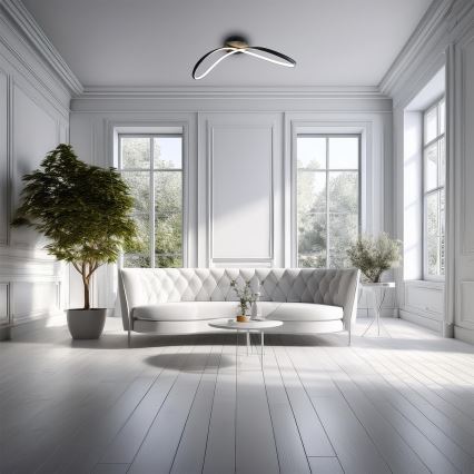 LED Stropní svítidlo INFINITY LED/21W/230V černá