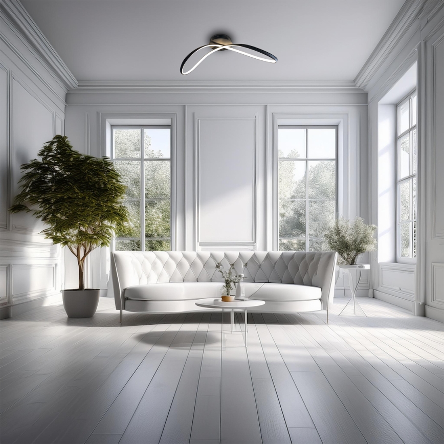 LED Stropní svítidlo INFINITY LED/21W/230V černá