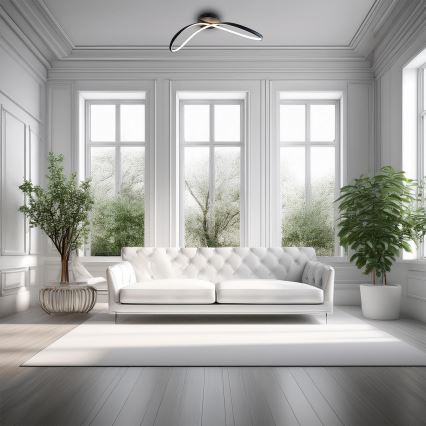 LED Stropní svítidlo INFINITY LED/21W/230V černá