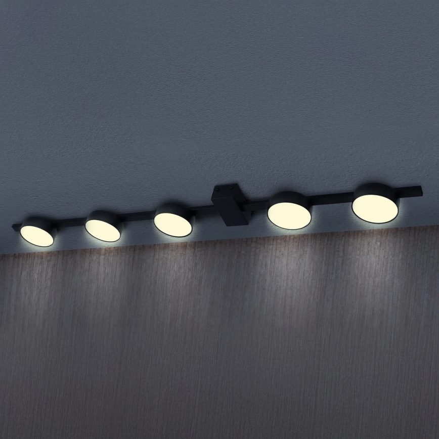 LED Stropní svítidlo JOY 5xGX53/6W/230V černá