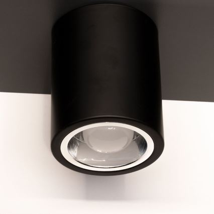 LED Stropní svítidlo JUPITER 1xE27/6W/230V 120x98 mm černá