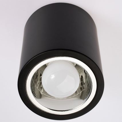 LED Stropní svítidlo JUPITER 1xE27/6W/230V 120x98 mm černá