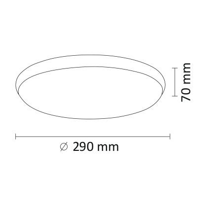 LED Stropní svítidlo KERN LED/15W/230V nikl