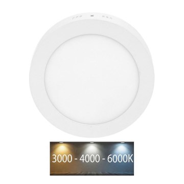 LED Stropní svítidlo LADA LED/18W/230V 3000/4000/6000K pr. 22 cm bílá