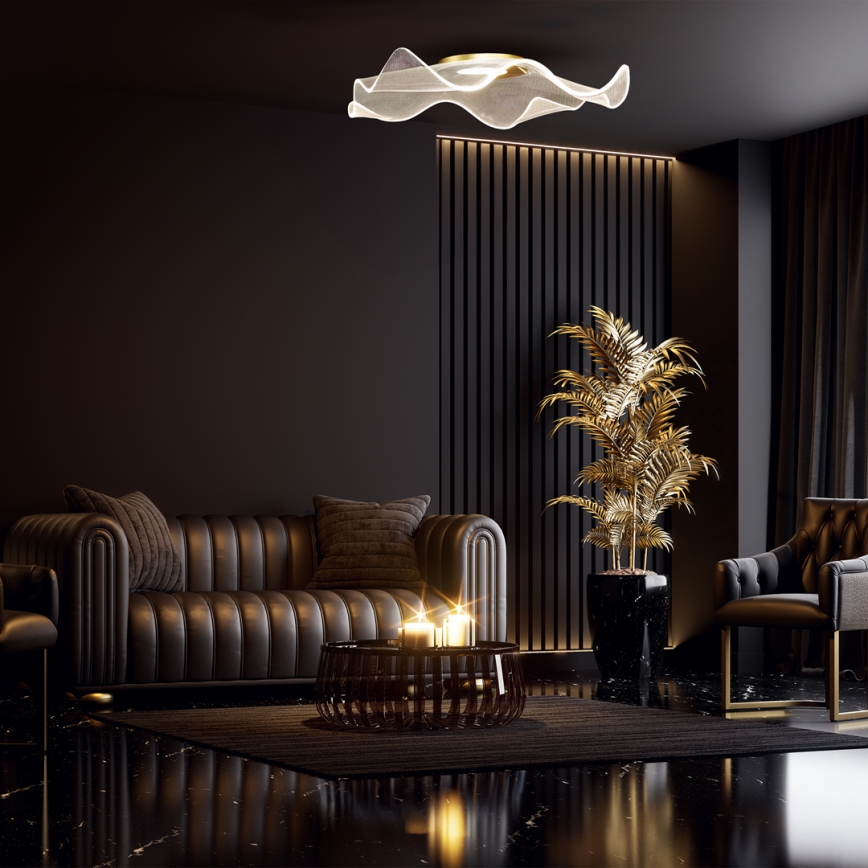 LED Stropní svítidlo LARGO LED/16W/230V zlatá
