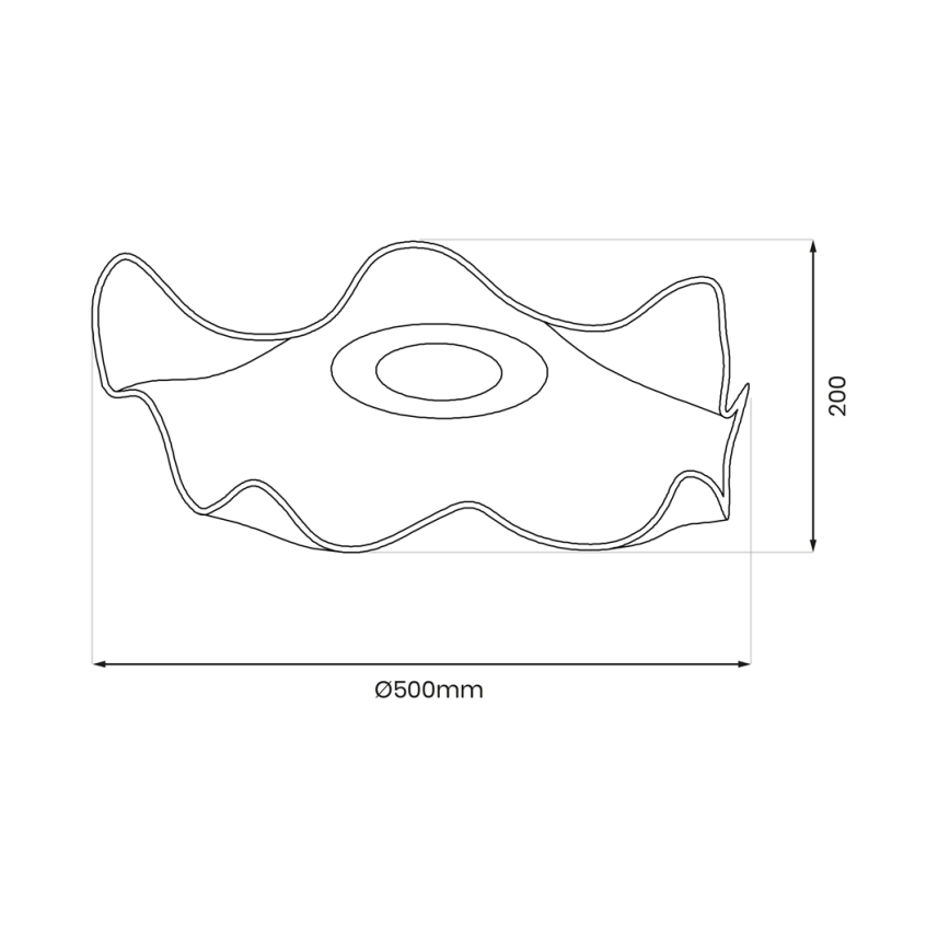 LED Stropní svítidlo LARGO LED/16W/230V zlatá