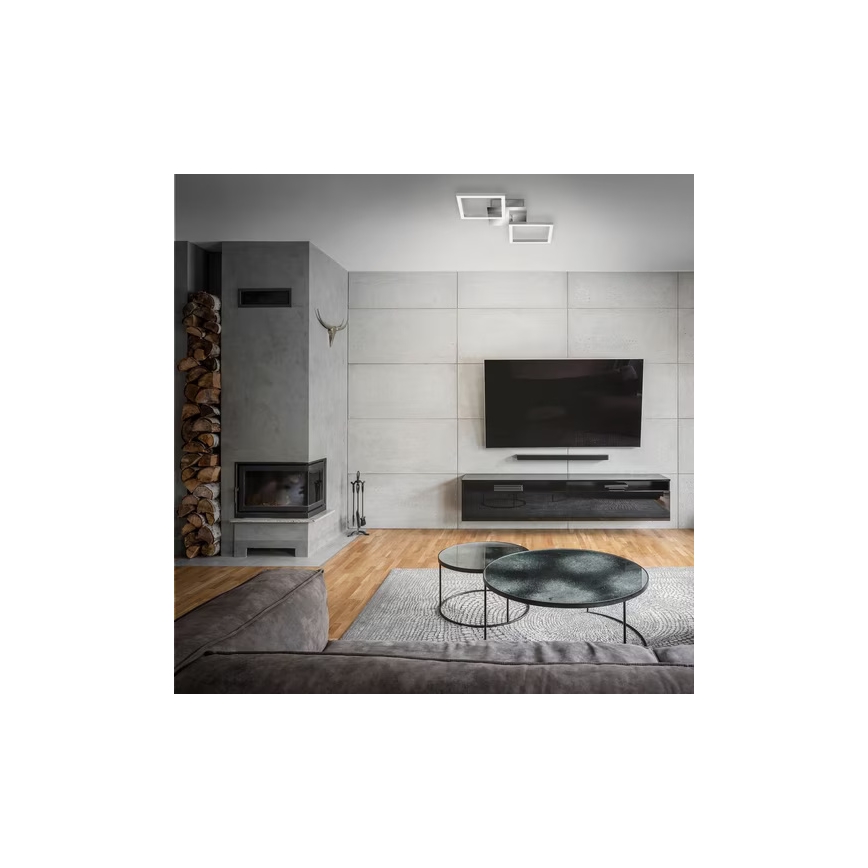 LED Stropní svítidlo LED/10W/230V 3000K matný chrom