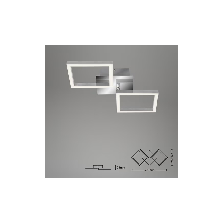 LED Stropní svítidlo LED/10W/230V 3000K matný chrom