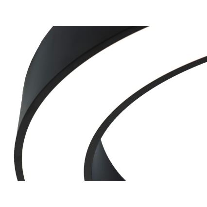 LED Stropní svítidlo LED/115W/230V 3000/4000/6500K pr. 120 cm černá