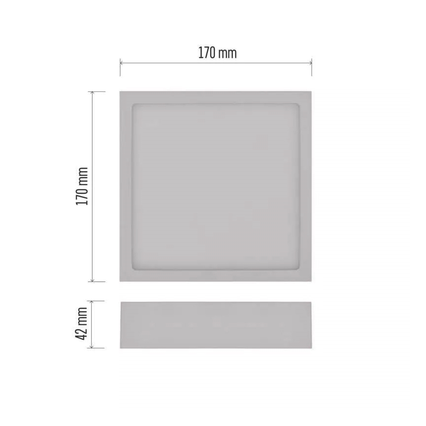 LED Stropní svítidlo NEXXO LED/12,5W/230V 3000/3500/4000K 17x17 cm bílá
