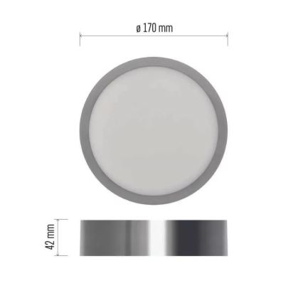 LED Stropní svítidlo NEXXO LED/12,5W/230V 3000/3500/4000K pr. 17 cm chrom