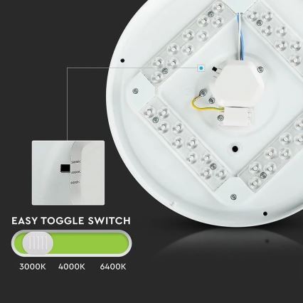 LED Stropní svítidlo LED/12W/230V 26cm 3000K/4000K/6400K