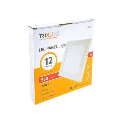 LED Stropní svítidlo LED/12W/230V 2700K 16,3x16,3 cm bílá