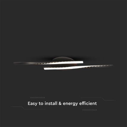 LED Stropní svítidlo LED/12W/230V 3000K černá