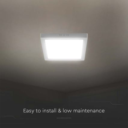 LED Stropní svítidlo LED/12W/230V 6500K 16,7x16,7 cm bílá