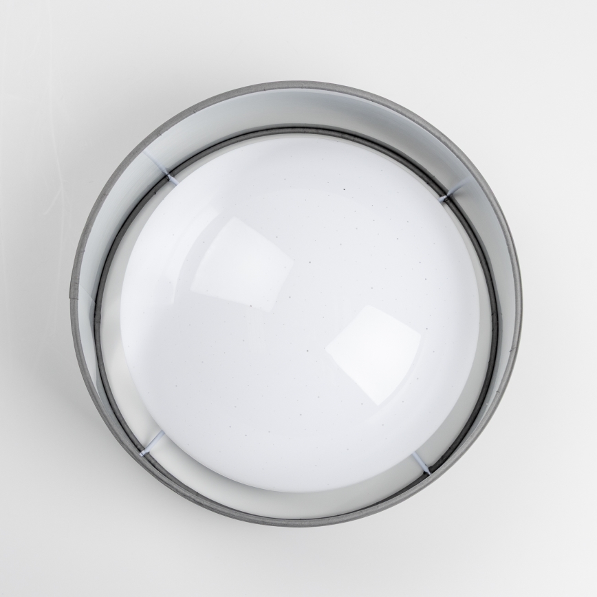 LED Stropní svítidlo LED/12W/230V pr. 32 cm šedá/stříbrná