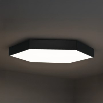 LED Stropní svítidlo LED/135W/230V 3000/4000/6500K pr. 80 cm černá