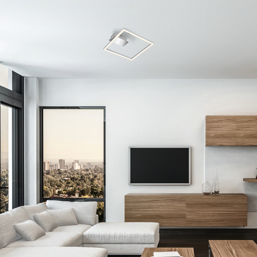 LED Stropní svítidlo LED/14W/230V matný chrom