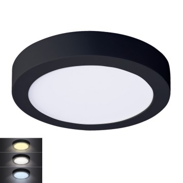 LED Stropní svítidlo LED/18W/230V 3000/4000/6000K černá kulatý