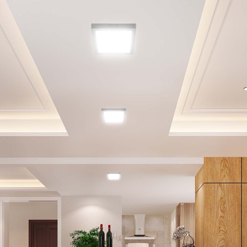 LED Stropní svítidlo LED/18W/230V 3000K 21,4x21,4 cm bílá
