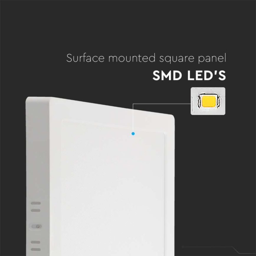 LED Stropní svítidlo LED/18W/230V 3000K 21,4x21,4 cm bílá