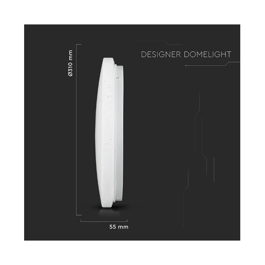LED Stropní svítidlo LED/18W/230V pr. 31 cm 3000/4000/6400K
