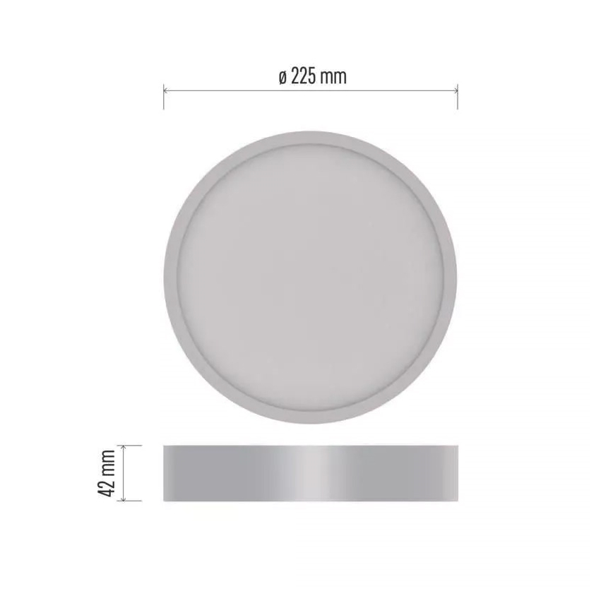 LED Stropní svítidlo NEXXO LED/21W/230V 3000/3500/4000K pr. 22,5 cm bílá
