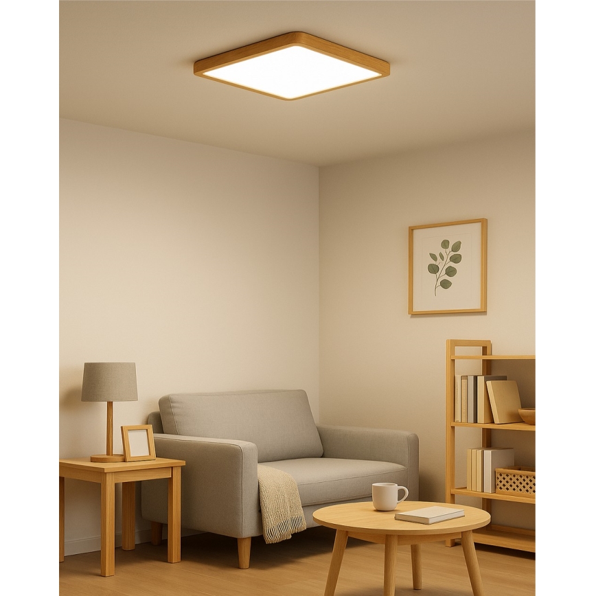 LED Stropní svítidlo LED/24W/230V 3000/4000/6500K 30x30 cm béžová