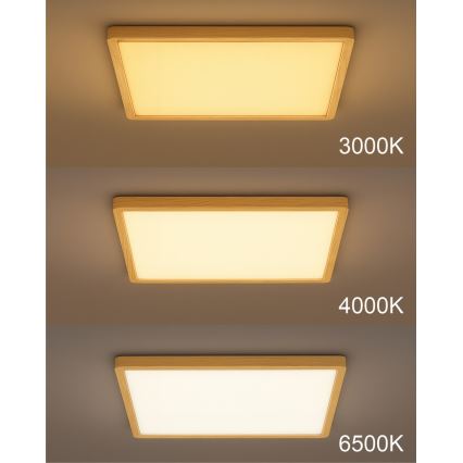 LED Stropní svítidlo LED/24W/230V 3000/4000/6500K 30x30 cm béžová
