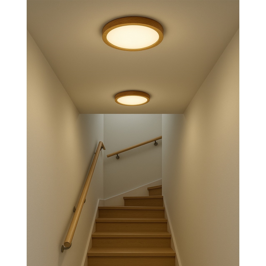 LED Stropní svítidlo LED/24W/230V 3000/4000/6500K pr. 30 cm béžová