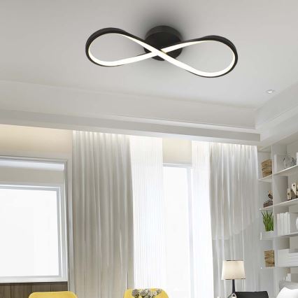 LED Stropní svítidlo LED/24W/230V 3000K černá