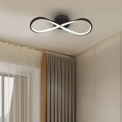 LED Stropní svítidlo LED/24W/230V 3000K černá