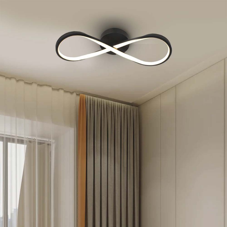 LED Stropní svítidlo LED/24W/230V 3000K černá