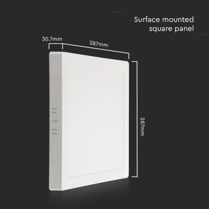 LED Stropní svítidlo LED/24W/230V 4000K 28,7x28,7 cm bílá