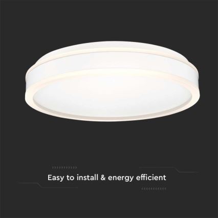 LED Stropní svítidlo LED/24W/230V 4000K pr. 45 cm bílá