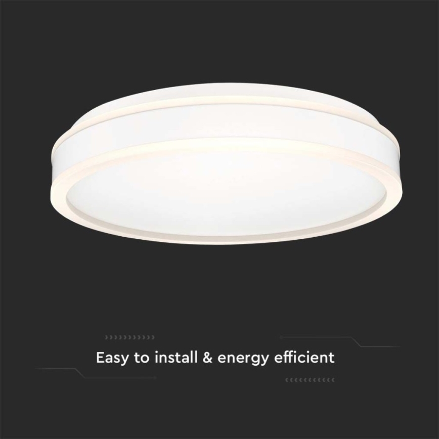 LED Stropní svítidlo LED/24W/230V 4000K pr. 45 cm bílá