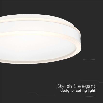 LED Stropní svítidlo LED/24W/230V 4000K pr. 45 cm bílá