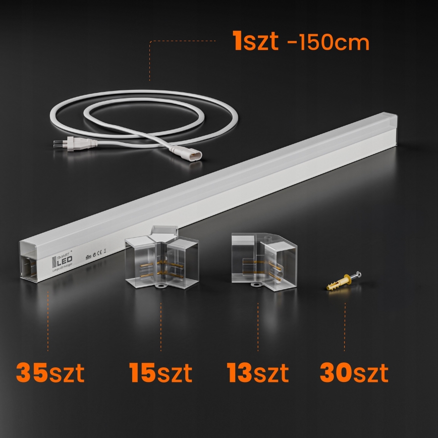 LED Stropní svítidlo HEXAGON LED/280W/85-265V 4000K 313x298 cm CRI 90 IP54 bílá