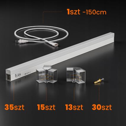 LED Stropní svítidlo HEXAGON LED/280W/85-265V 6500K 313x298 cm CRI 90 IP54 bílá