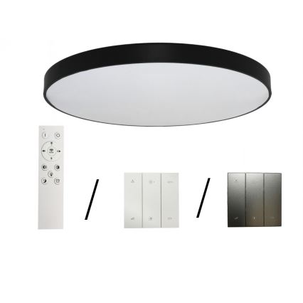 LED Stropní svítidlo LED/300W/230V 3000/4000/6500K pr. 120 cm černá