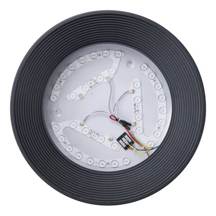 LED Stropní svítidlo LED/30W/230V 3000K černá pr. 40 cm