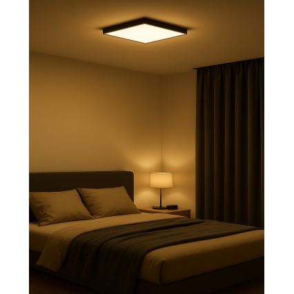 LED Stropní svítidlo LED/32W/230V 3000/4000/6500K 40x40 cm černá