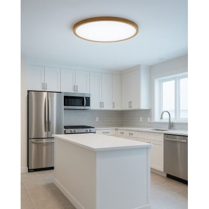 LED Stropní svítidlo LED/32W/230V 3000/4000/6500K pr. 40 cm béžová