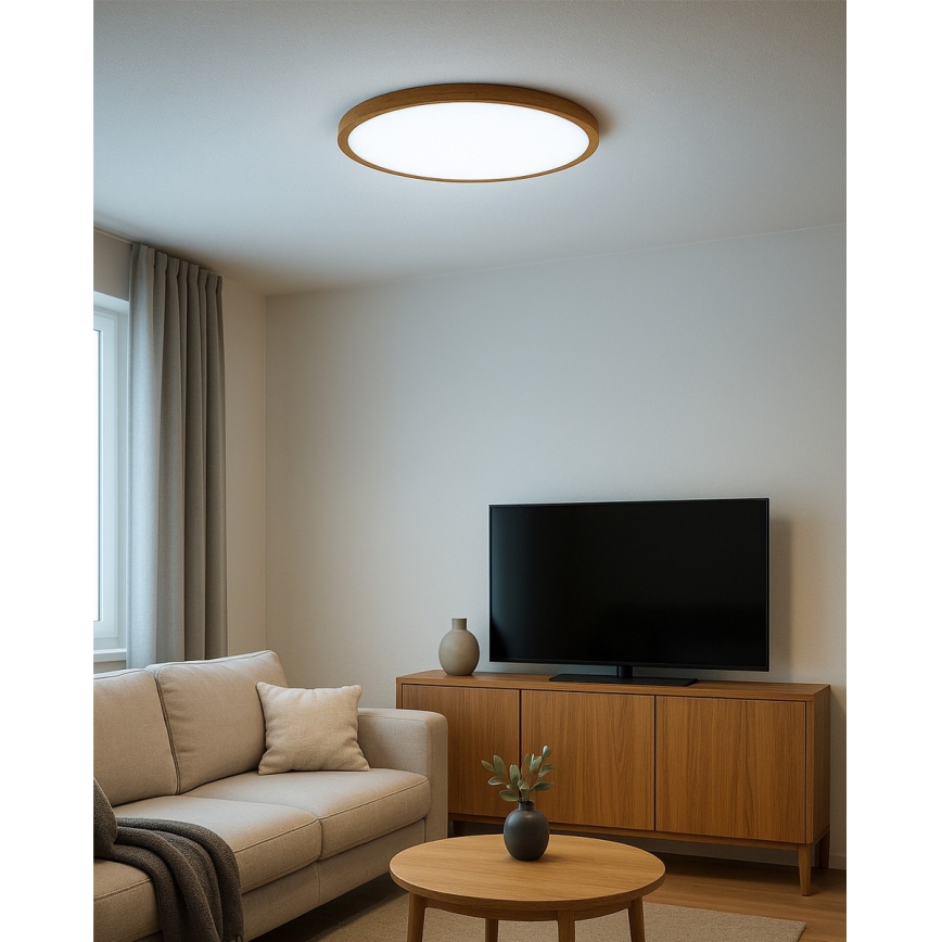 LED Stropní svítidlo LED/32W/230V 3000/4000/6500K pr. 40 cm béžová