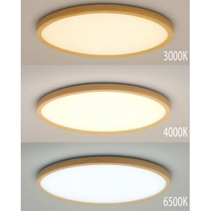 LED Stropní svítidlo LED/32W/230V 3000/4000/6500K pr. 40 cm béžová